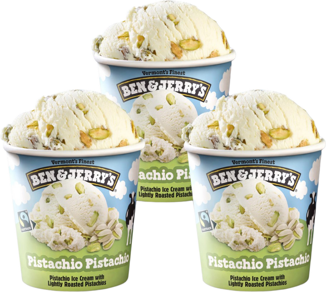 벤앤제리스 피스타치오피스타치오 아이스크림 파인트 473ml, 3개