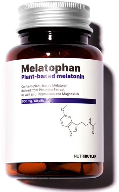 뉴트리버틀러 멜라토판 식물성 멜라토닌 5mg 2.5mg 조절섭취가능, 1개, 60정 - 쿠팡
