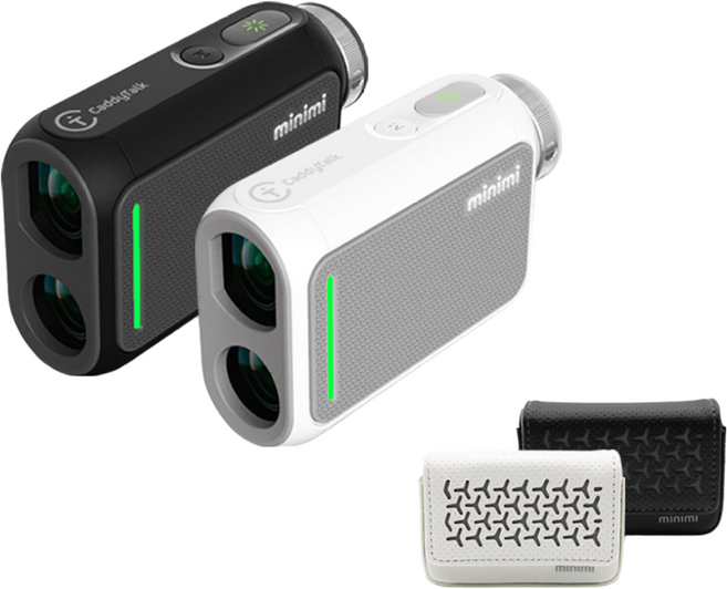 캐디톡 미니미 골프 거리측정기 파우치 옵션 (리모콘 정식버전), 블랙 + 전용 파우치