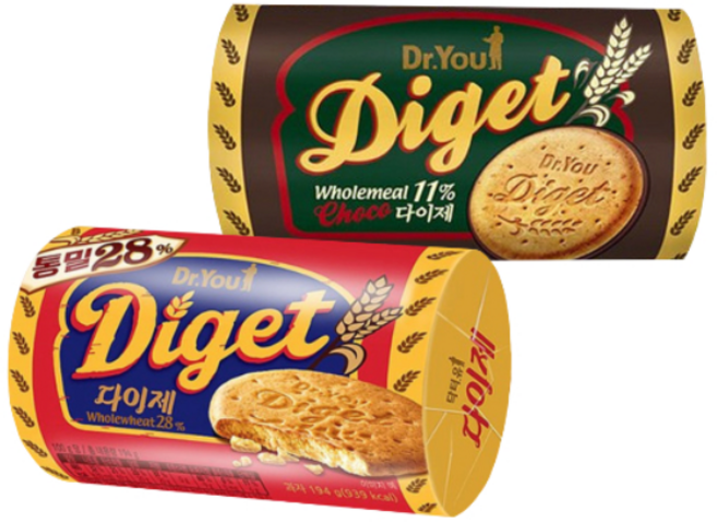닥터유 다이제 초코 통밀 두가지맛 택1 225g, 1개