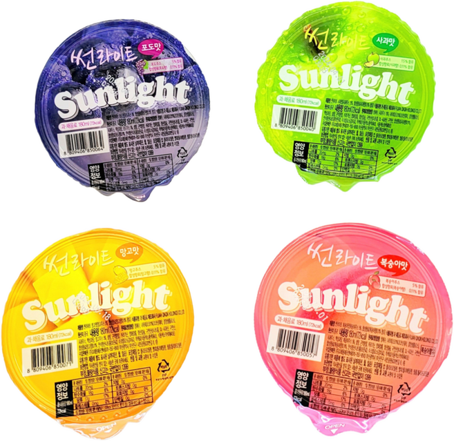 썬라이트 젤리푸딩 4종, 1개, 180ml