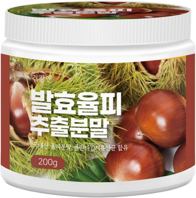 건강앤 발효 율피 추출분말 200g, 1개