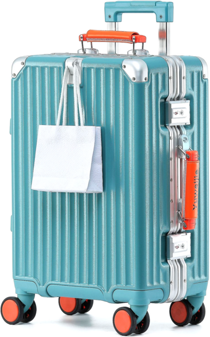 우위제 100%pc 캐리어 알루미늄 프레임 하드 폴리카보네이트 여행용 캐리어 TSA락 3년AS