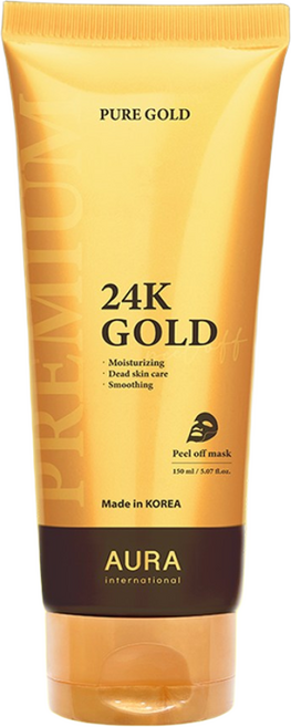 아우라 24k 골드 프리미엄 필 오프 마스크, 1개입, 5개