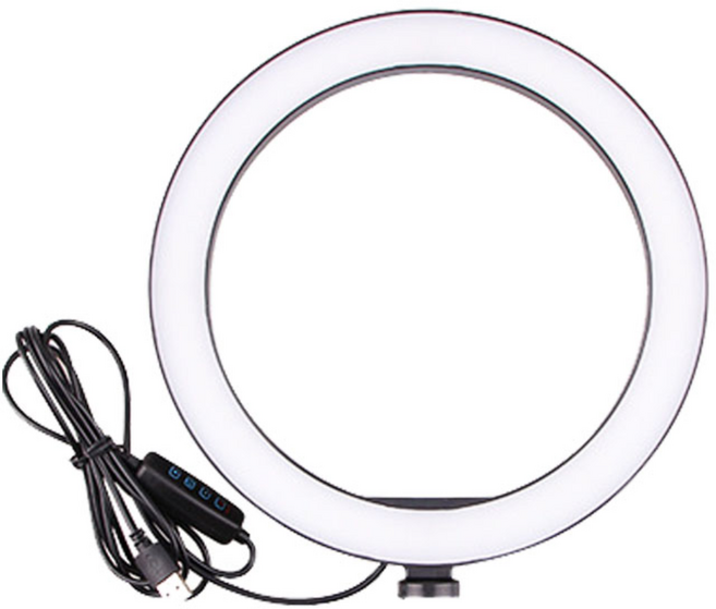 제품촬영 방송조명 LED 조명 26cm 링라이트 L26-14 (저속 충전기에 꽂아 사용하시기 바랍니다), 링라이트(26cm), 1개