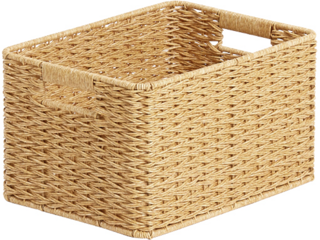하우스레시피 PP라탄 Ver 2 베이직 바스켓, 베이지, 1개