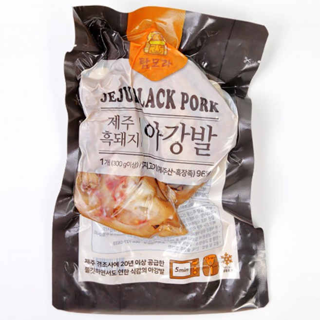 탐모라 제주 흑돼지 아강발 미니족 간편안주 (새우소스1팩), 2개, 300g