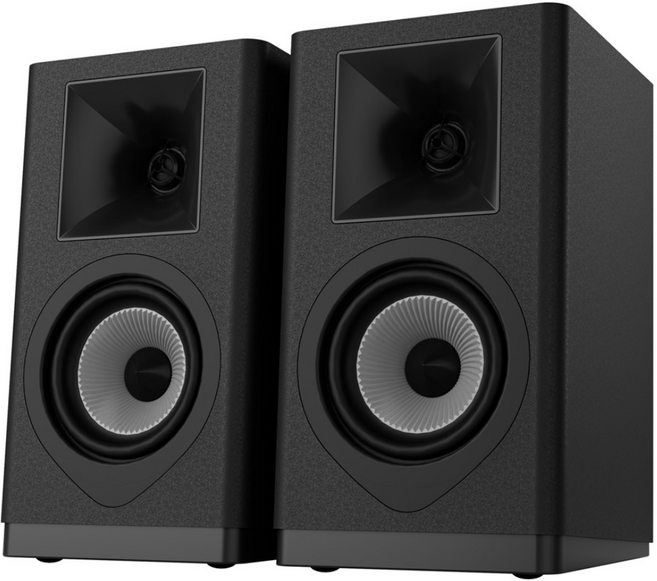 RESONO 2채널 100W 앰프내장 액티브 하이파이 북쉘프 컴퓨터 tv 블루투스5.4 스피커 USB DAC ARC 옵티컬 지원 리모컨 포함, 블랙, H420