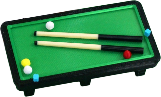 마마캣츠 MMC 미니어처 당구대 세트 납골당 꾸미기 추모 인테리어 장식 소품, 당구대+받침대세트, 1개