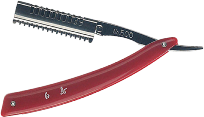 백조 헤어 컷트 레자기 레자칼 머리칼 미용가위 NO500, 1개