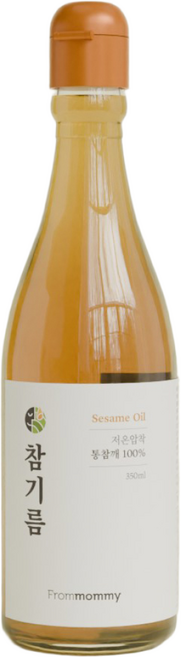 프롬마미 100% 통참깨 저온압착 참기름 350ml 고소한참기름 국민참기름, 1개