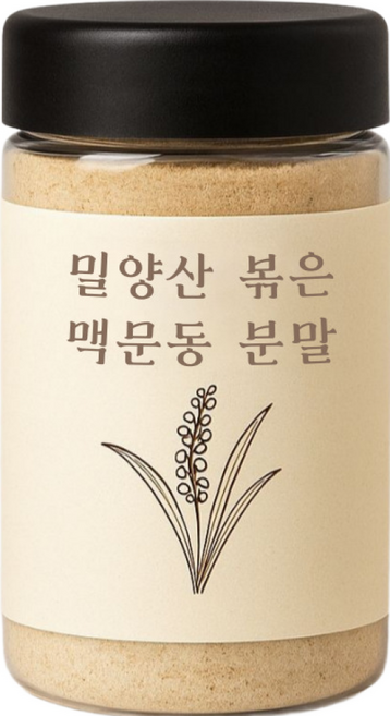 효과 좋은 국산 밀양산 볶은 맥문동 분말 가루, 150g, 1개, 1개