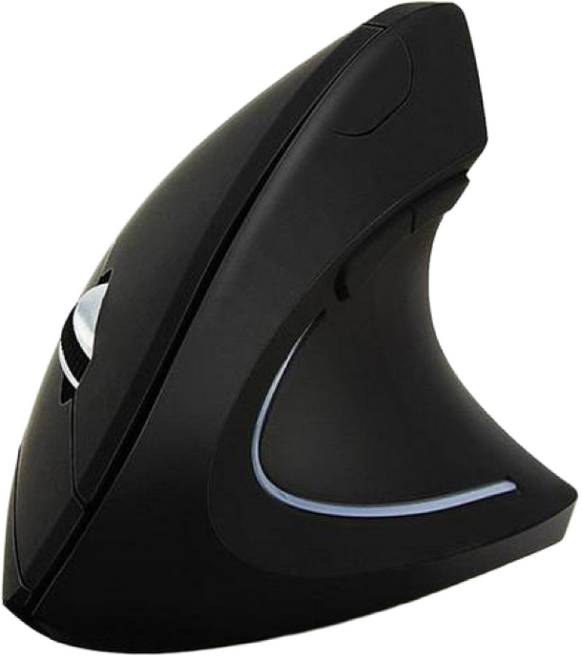 인체공학 손목보호 버티컬 마우스, 블랙, JSY-5