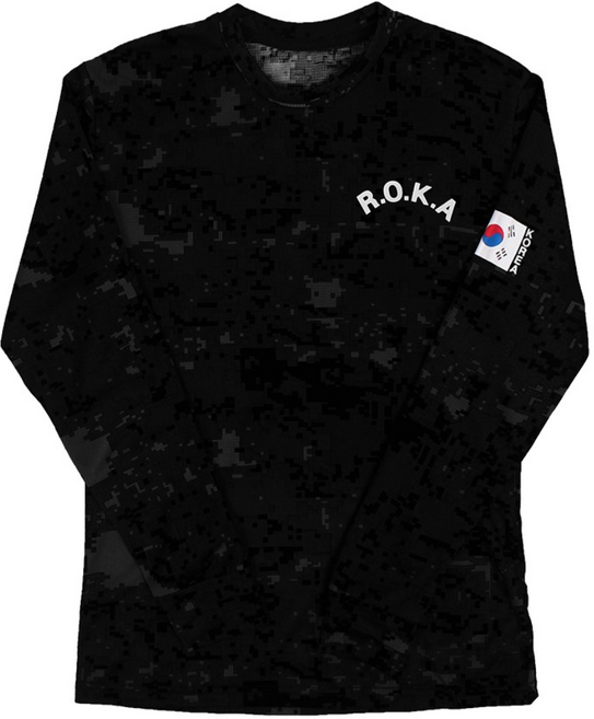 쿨링 ROKA 로카티 긴팔 - 로카 코리아아미 긴팔티 단체 티셔츠 반티 체육대회 유니폼