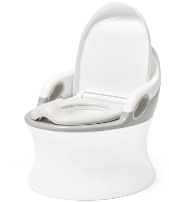 아이팜 프리미엄포티 3in1 유아변기 아기 변기커버 발디딤대, 그레이