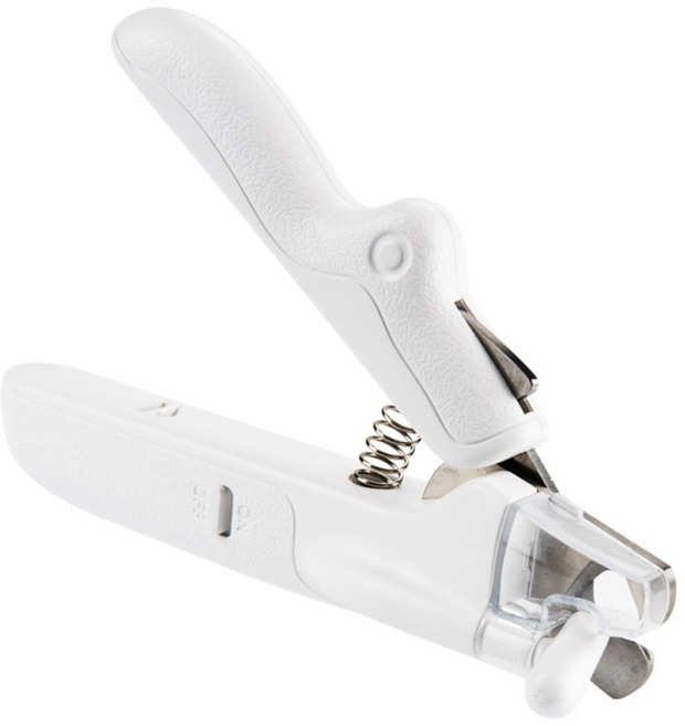 컴스 반려동물 LED 안전 발톱깎이 TB626, 화이트, 1개