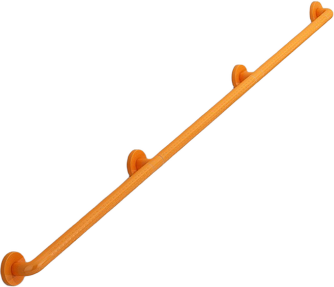 모칸도 ABS 계단 안전손잡이 1 ~ 3미터 핸드레일 안전바 벽부형 난간대, 황색, 1개