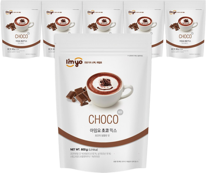 아임요 초코 믹스 파우더, 800g, 1개입, 6개