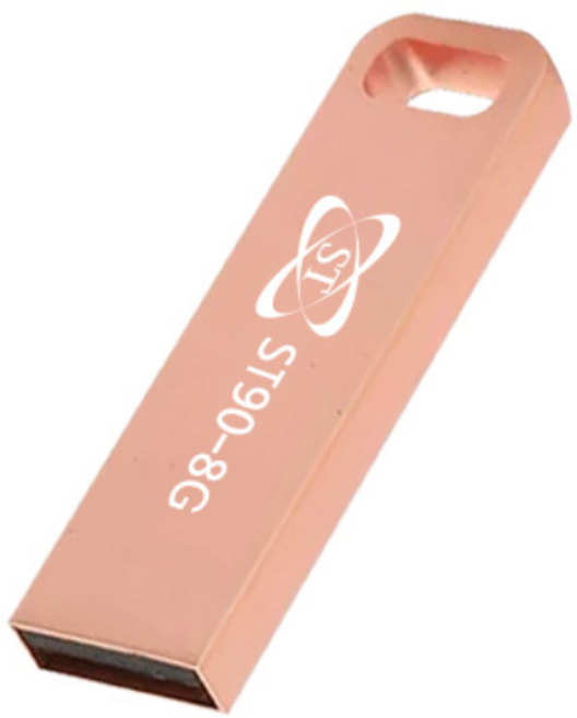 에스티원테크 ST90 USB 메모리 메탈 스틱, 8GB, 로즈핑크