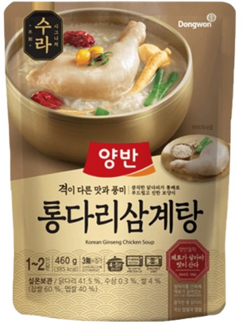 양반 수라 통다리 삼계탕, 460g, 5개