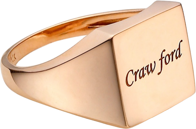 [무료각인] 펠리체골드 14K 사각 인장 반지(+쇼핑백증정) 데일리 기념일 선물 여자친구 우정반지 이니셜반지 애끼링 볼드 각인