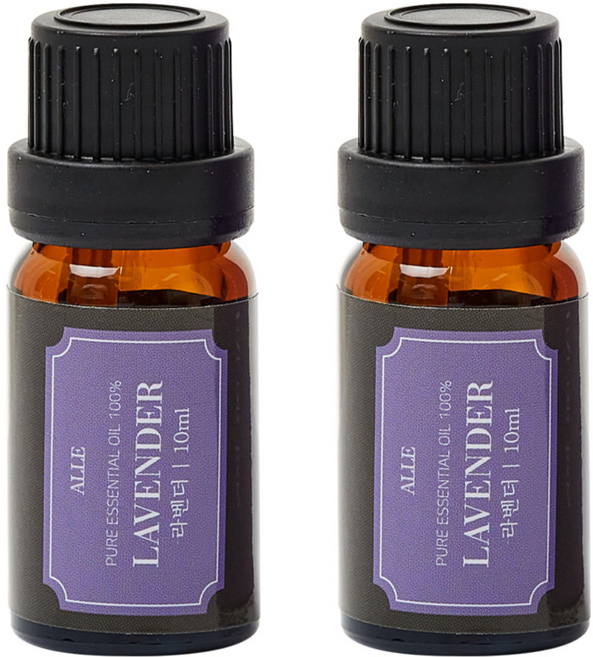 알레 비건 아로마 에센셜 오일 라벤더향, 10ml, 2개