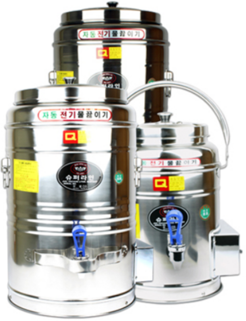 우성금속 슈퍼라인 스텐 자동 전기 물끓이기 물통 라면 육수 온수통, 전기물끓이기 6호