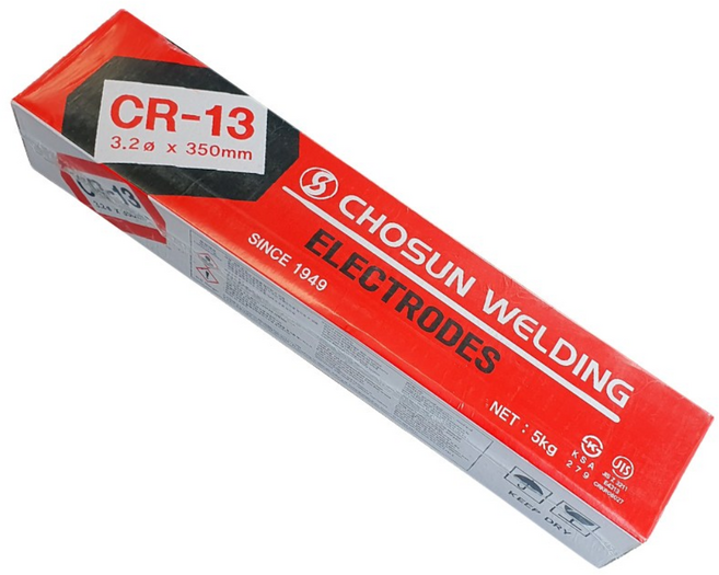 조선선재 아크 용접봉 CR-13 3.2파이 (1BOX - 20KG), 1개, CR-13 3.2(20kg)