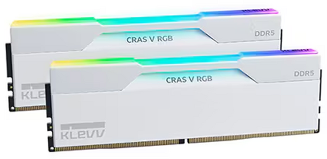 ESSENCORE KLEVV DDR5-6000 CL30 CRAS V RGB WHITE 패키지 서린 RAM (64GB(32Gx2)), 32GB 2개