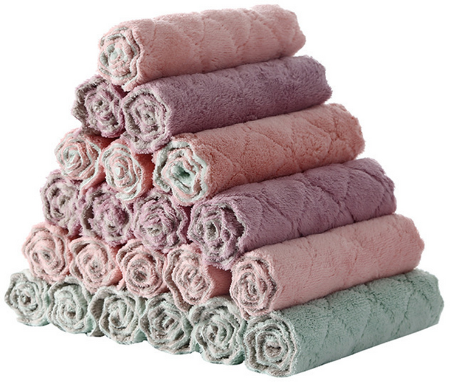 SNS 물먹는 벨벳극세사 양면행주 대형, 20개