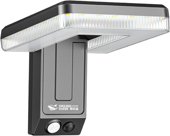 HOMIE 태양광 led 야외등 디자인형 벽등 모던/심플 동작감지 센서등 설치형 정원등 야외조명등, 블랙