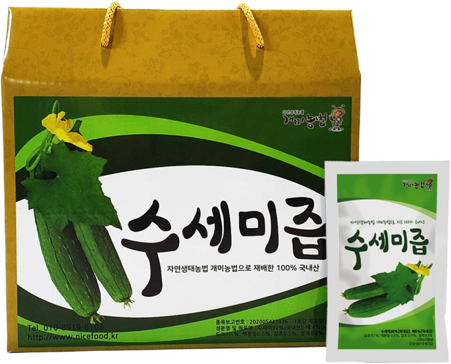 개미농법 수세미즙 60포 1박스 100ml 현대농원, 6L, 1개