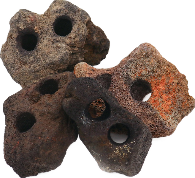 미미네아쿠아 수초 활착용 화산석 블랙 2구, 1개