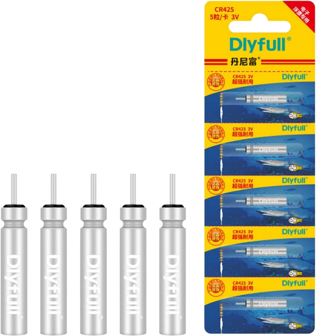 DLYFULL 전자찌 배터리 케미 건전지 5개입 CR425, 1세트