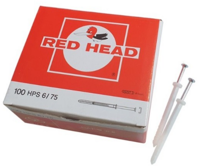 타격앙카 콘크리트칼브럭앙카 칼블럭 단열재고정 레드헤드 곽 박스판매, 1개