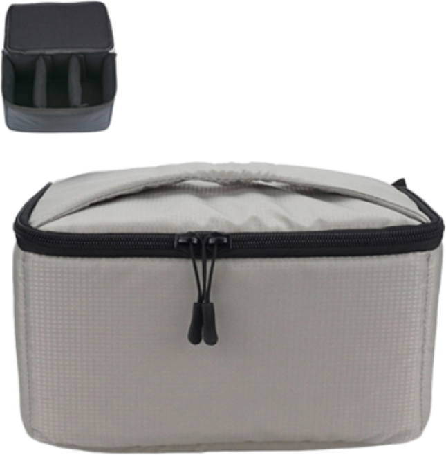 GSTUFF 미러리스 카메라 쿠션 라이너 가방, 그레이, 1개
