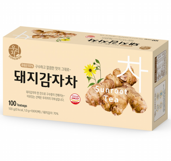 우리차 돼지감자차, 1g, 100개입, 1개