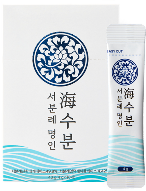 [서일농원] 서분례 명인 육수베이스 만능요리가루 바다를 품은 해수분 해물육수가루, 6박스, 40g