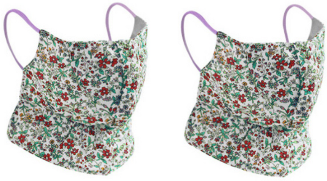 스타리프 메쉬 인견마스크 2개, 화이트레드