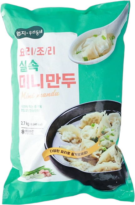 엄지 한입 쏙 실속 미니만두 2.7kg, 1개