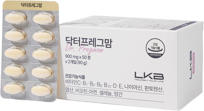 LKB 닥터프레그맘 - 올인원 활성엽산 1 000ug x 100일분, 1개, 1개, 100정