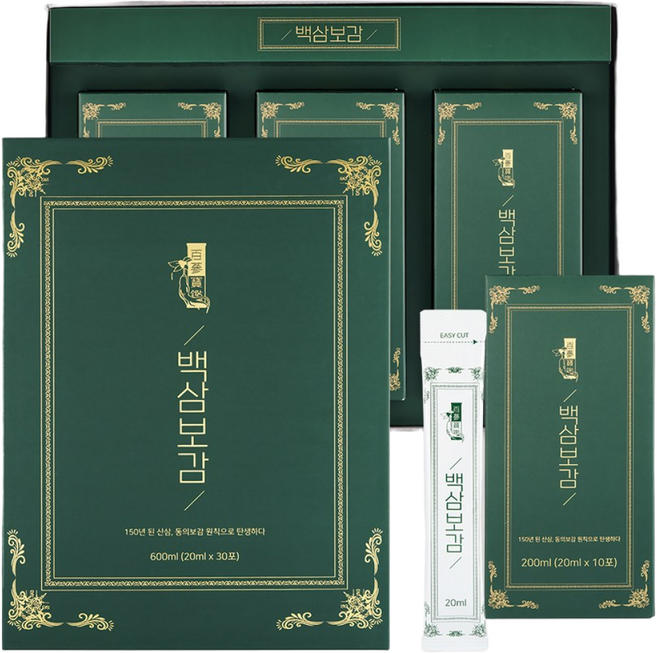 백삼보감 150년 산삼진액, 1박스, 30포, 600ml