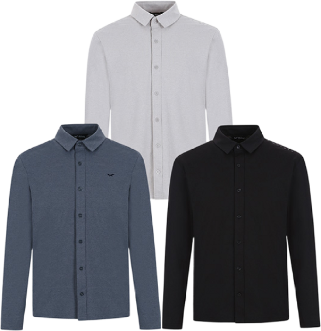 [울시] 남성 소로나카라셔츠 자외선차단 남방 셔츠 긴팔 셔츠 기능성 셔츠 스판 셔츠