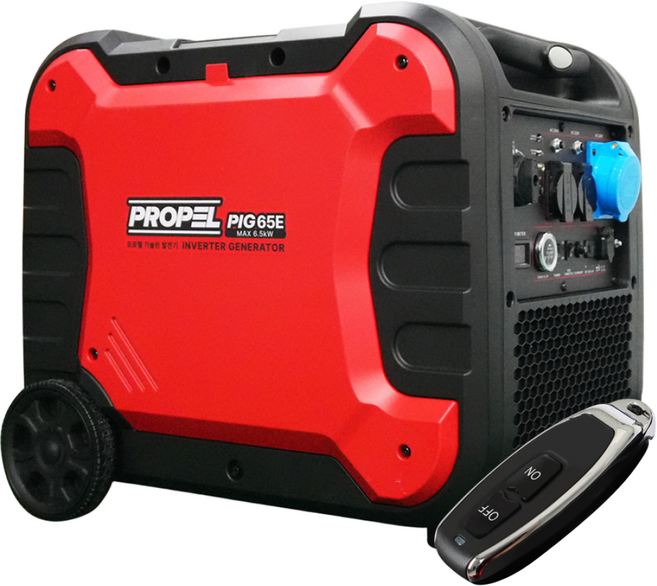 프로펠 인버터 발전기 PIG65E 저소음 휴대용 캠핑 푸드트럭 6.5kw