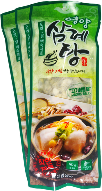 한우물 약재 영양 삼계탕 백숙 재료, 10개, 90g