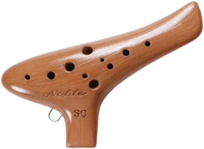 노블 오카리나 SC 소프라노 C 기본무늬, 황토 기본무늬, 1개