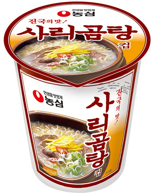 농심 사리곰탕컵 61g, 3개
