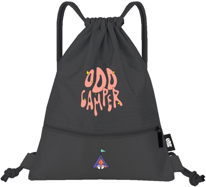 오드삭스 캠핑 아웃도어 스트링백 오드캠퍼 블랙 다용도 운동 헬스 짐색 가방, FREE, 1개