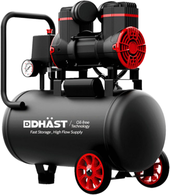 다스트 오일리스 콤프레샤 저소음 고효율 에어 컴프레셔 미니 콤프레셔, 900F18, 1개, 2마력18리터