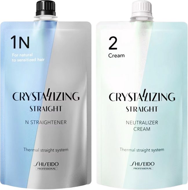 시세이도 시세이도 프로페셔널 크리스탈라이징 알파 N (가는/손상모발용) 스트레이트 크림 1제2제 400g, 단품, 1개